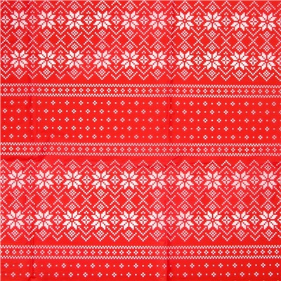 Бумага упаковочная тишью, новогодняя упаковка «Узоры», 50×66 см