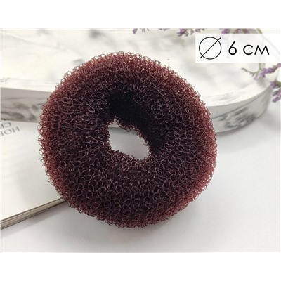 Бублик для волос Коричневый (6см)