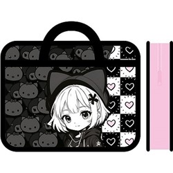 Папка пластиковая А4 на молнии с ручками 33х26х7,5 см ПМ-А4-25 "ЭММИ 2026" Пчелка