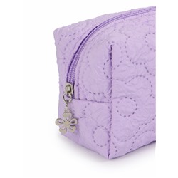 Косметичка женская «Цветочек», ручка из бусин, сиреневая