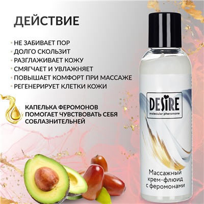 Крем флюид для массажа с феромонами Desire на силиконовой основе 150 мл