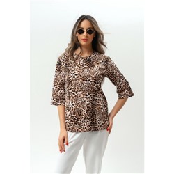 Футболка 280BRN (Леопард коричневый)