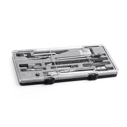 Набор чертежный из 11-и предметов, футляр