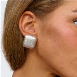 Серьги геометрические квадратные, цвет: серебристый, арт.001.577