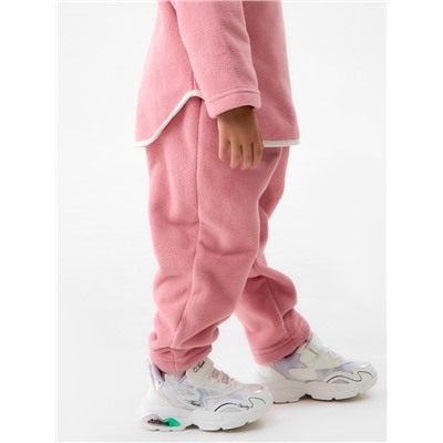 Брюки флисовые детские MINAKU: Fleece Soft, розовые, рост 98 см