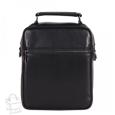 Сумка мужская кожаная 1556SG black Fuzhinino