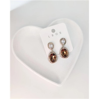 Серьги с кристаллами Swarovski