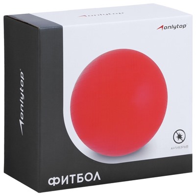 Фитбол ONLYTOP, d=55 см, 800 г, антивзрыв, цвет зелёный