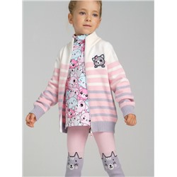 Кофта вязаная на молнии для девочки