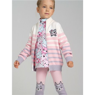 Кофта вязаная на молнии для девочки