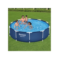 УЦЕНКА Бассейн каркасный Steel Pro, 305×76 см, фильтр-насос, круглый. 56679 Bestway