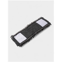 Насадка для плоской швабры «Доляна», 40×10 см, микрофибра букли, 80 г, серая