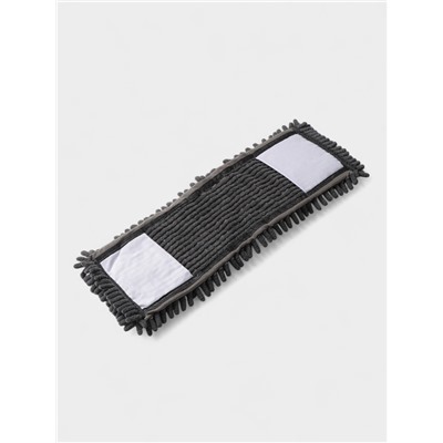 Насадка для плоской швабры «Доляна», 40×10 см, микрофибра букли, 80 г, серая