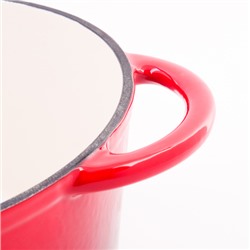 40622 Кастрюля чугун 4,7 л эмаль/покрытие красная MB (х2)