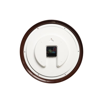 Часы настенные, интерьерные «Рубин», бесшумные, d=35 см, коричневые