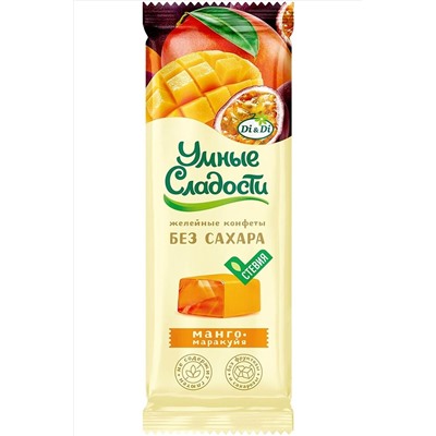 Конфеты "УмСладости" желейные Манго-маракуйя 90г ЭКОПРОДУКТЫ, 1187281