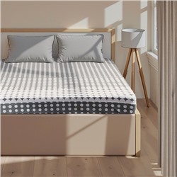 Простыня на резинке 2-спальная «Этель. Иллюзия (вид 2)», 160×200+25 см, бязь