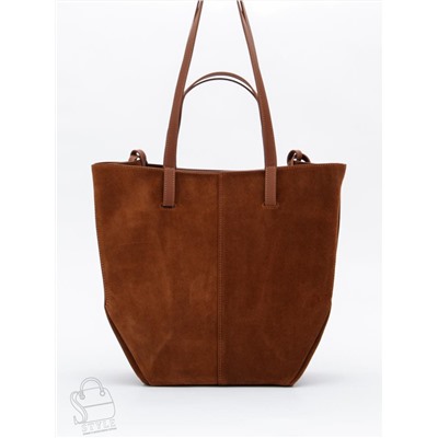 Сумка женская кожаная 2403YF brown Polina&Eiterou