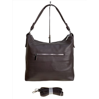 Женская сумка из искусственной кожи, цвет кофе