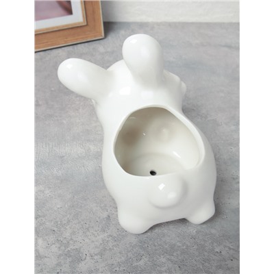 Кашпо 13х12,6 Зайчик / XN019 /уп 72/