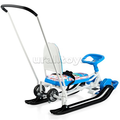 Игрушка. Снегокат "Тимка спорт 6" (с машинками)