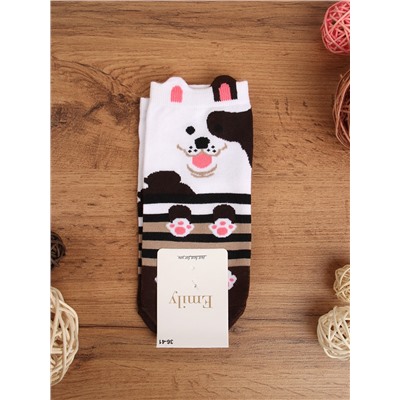 Носки р. 35-40 Собака / L820 /уп 10/1200/ ОДНА ПАРА/ МАРКА