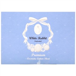 White Rabbit, Premium Cosmetic Cotton Sheet, Perforated, 200 Sheets