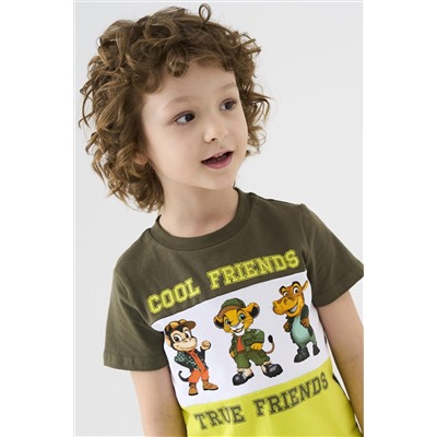 Комплект трикотажный для мальчиков: фуфайка (футболка), шорты PLAYTODAY, 1239804