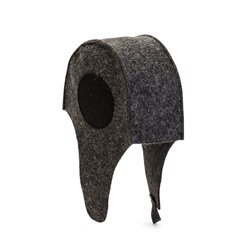 Шапка для бани и сауны «Танкист», полиэфир 70%, шерсть 30%