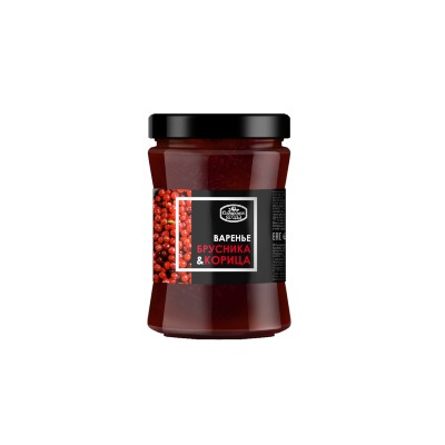 Варенье Брусничное с корицей "Домашнее" / 300 г / стеклобанка / Сибирская ягода