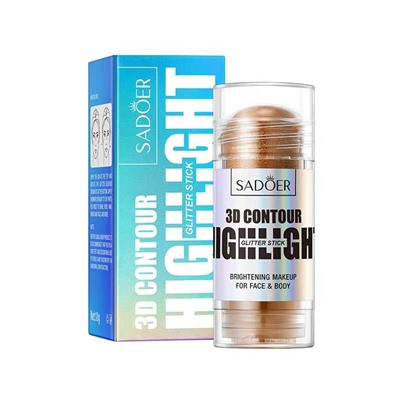 SADOER  ​Хайлайтер-стик для сияющего покрытия 3D Contour Highlighter,  тон 04