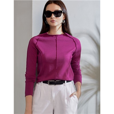 Джемпер тонкой вязки из хлопка с нейлоном