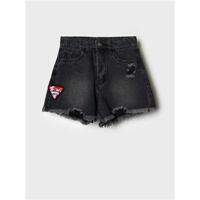 Шорты текстильные джинсовые для девочек