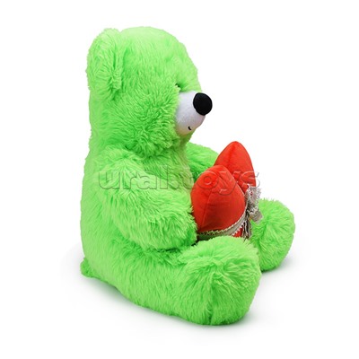 Медведь Мартин В65 салатовый с сердцем
