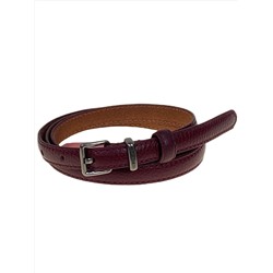Ремень женский из натуральной кожи, цвет бордовый
