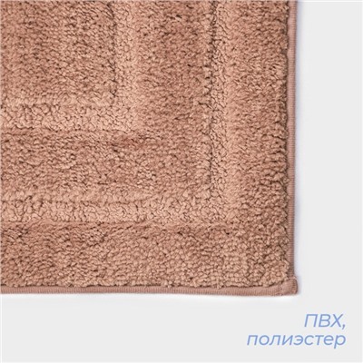 Коврик SAVANNA «Мягкость», 50×80 см, розовый