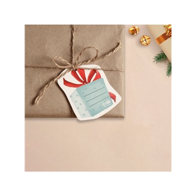Шильдик на подарок Новый год «Новогодний подарок», 6.5×6 см