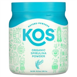 KOS, Organic Spirulina Powder, 13.5 oz (381.5 g)