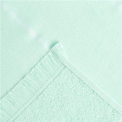 Полотенце махровое двухстороннее «Этель. Уют», 90×170 см, хлопок 100%, мятное