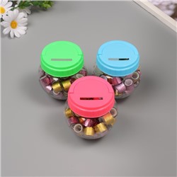 Клейкая лента пластик в банке «Шайн. Золото и розовый», набор 40 шт., 1.2 см, дл.0.9 м, 7×7×9 см