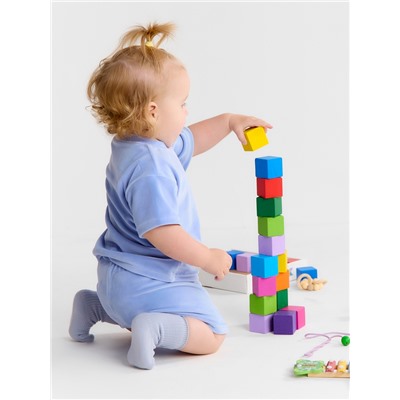 Костюм (шорты и футболка) Крошка Я Plushy, р. 74-80 см, голубой