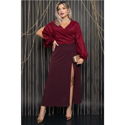 Платье Иллюзия (винный) П14435-13М