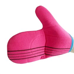 Bath Towel Мочалка-рукавица для душа с пилинг-эффектом, уплотненная, малиновый 28192