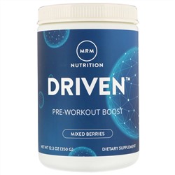 MRM, DRIVEN, Pre-Workout Boost, Mixed Berries, 12.3 oz (350 g)