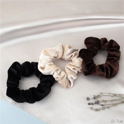 Резинка для волос велюр / 704 /уп 300/ (Бежевый)