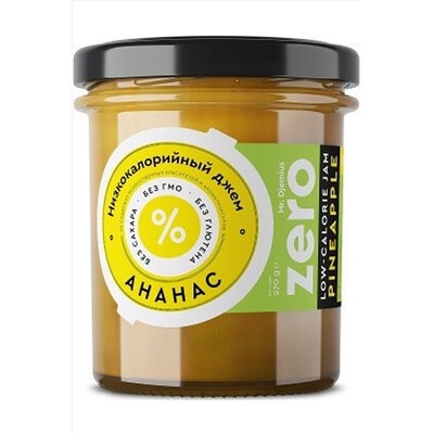 Джем Ананас низкокалорийный 270г ЭКОПРОДУКТЫ, 1184956