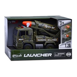 Машина "Военная техника V1-07" c ракетной установкой, в коробке