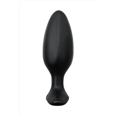 Черная анальная втулка LOVENSE Hush 2 (M) - 13,5 см.