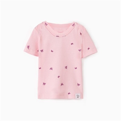 Футболка детская детская MINAKU, рост 74-80 см, розовая
