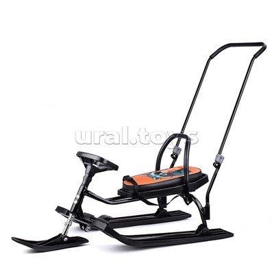 Игрушка Снегокат детский 140 "Go Go" классический c П-образным толкателем (Ice raccoon)